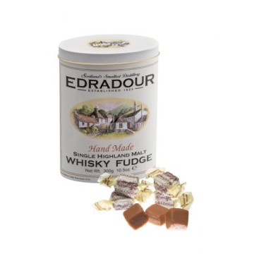 Edradour Handmade whisky fudge in blik 250gr