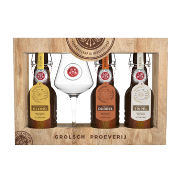Grolsch Proeverij 3x45 cl + glas