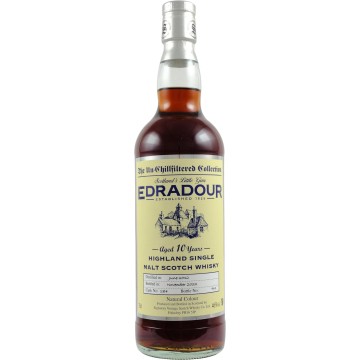 Signartory Edradour 10 Years Old Un-chillfiltered Collection 2012