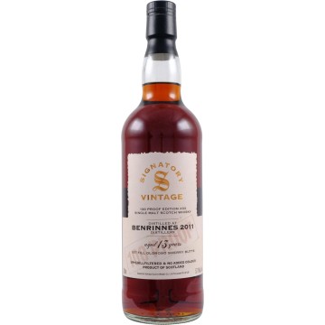 Signatory Benrinnes 2011 13 Years Old 100 Proof Edition #33
