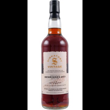 Signatory Benrinnes 2011 13 Years Old 100 Proof Edition #33