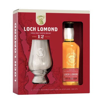 Loch Lomond 12Y Cadeauset + glas