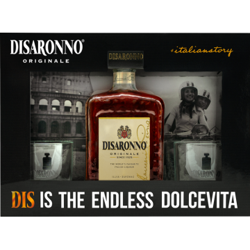 Disaronno Originale GVP + 2 glazen