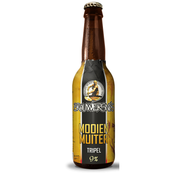 BROUWERSNOS Mooie Muiter Tripel grote fles 75cl.