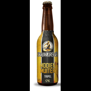 BROUWERSNOS Mooie Muiter Tripel grote fles 75cl.
