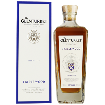 Glenturret triple wood Highland Single Malt Scotch Whisky 43%